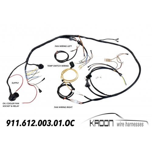 Wire harness for front Porsche 911 19741986 (also US/CAN) art.no 911